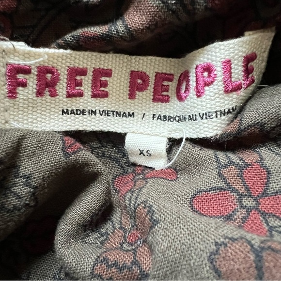 Free People Rowan Blazer Gauzy Cotton Army Green  17707 - Picture 10 of 12